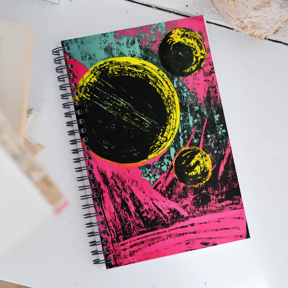 Cosmic Dance: An Abstract Exploration | Spiral Notebook