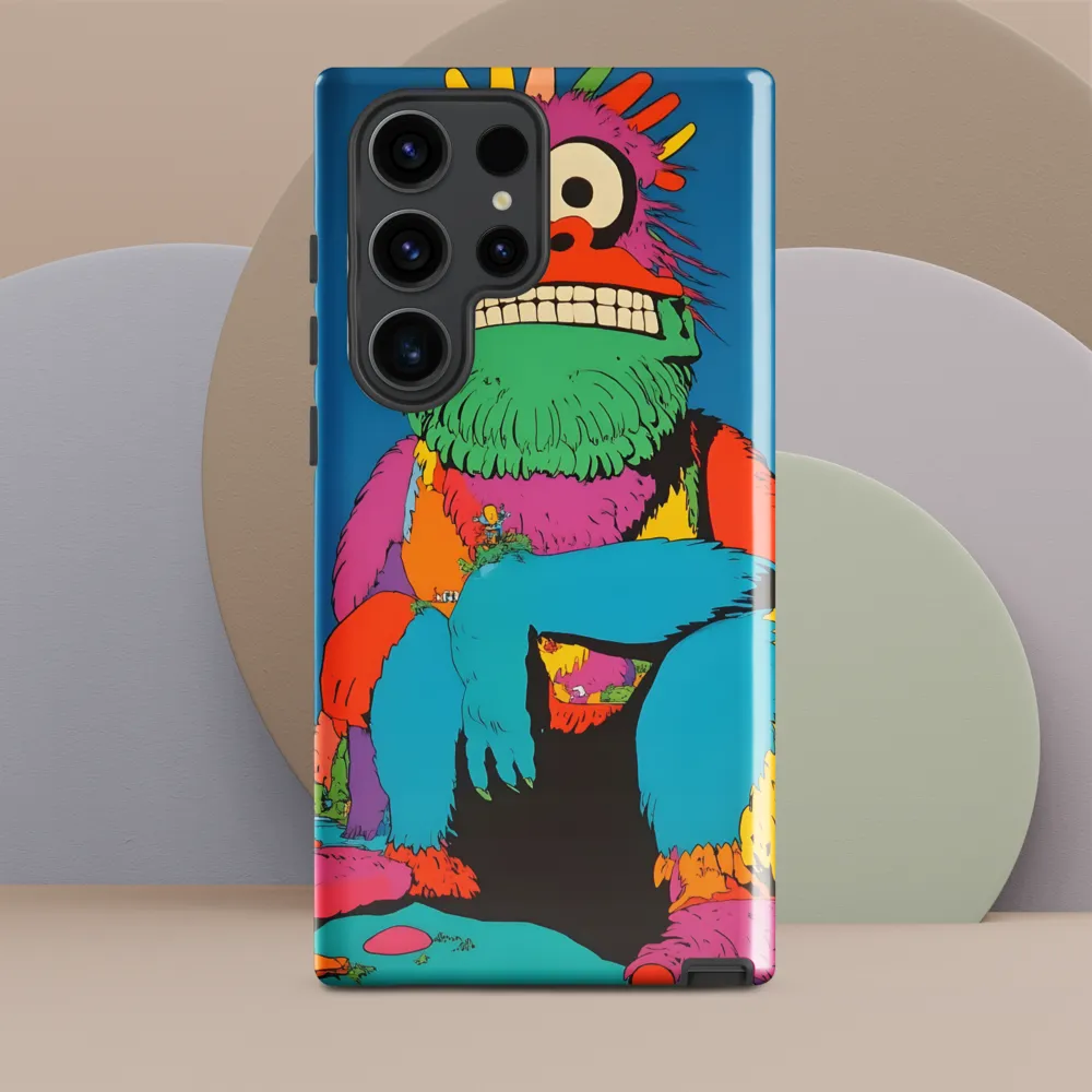 Whimsical Giant: A Playful Monster Encounter | Phone Case |  S23 Ultra | Tough Case | Glossy