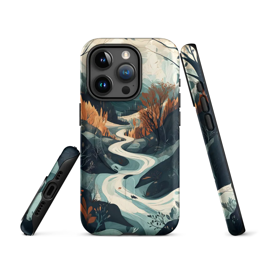 Winding Serenity: A Digital Landscape