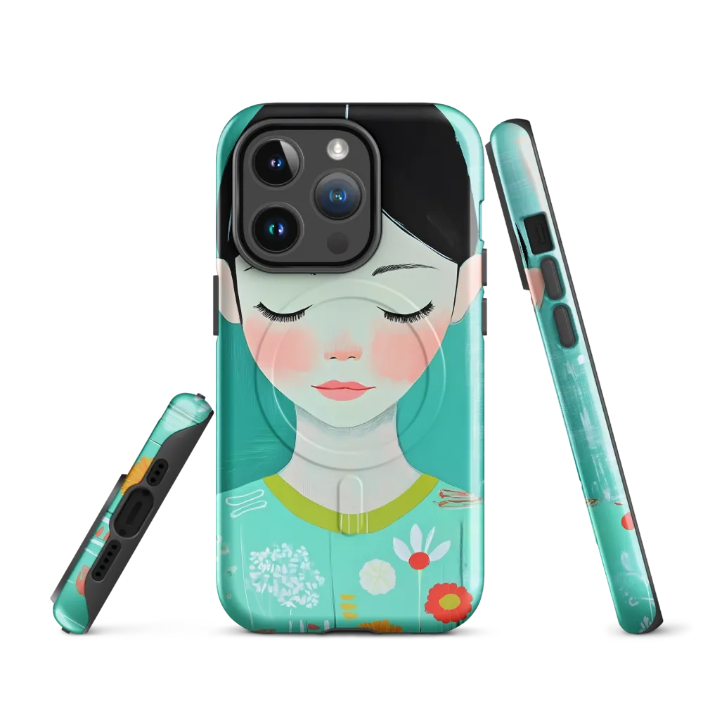 Tranquil Blossom | Phone Case |  14 Pro | MagSafe® Tough Case | Glossy