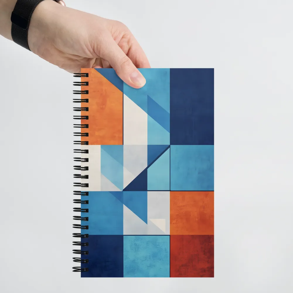 Geometric Harmony in Color | Spiral Notebook