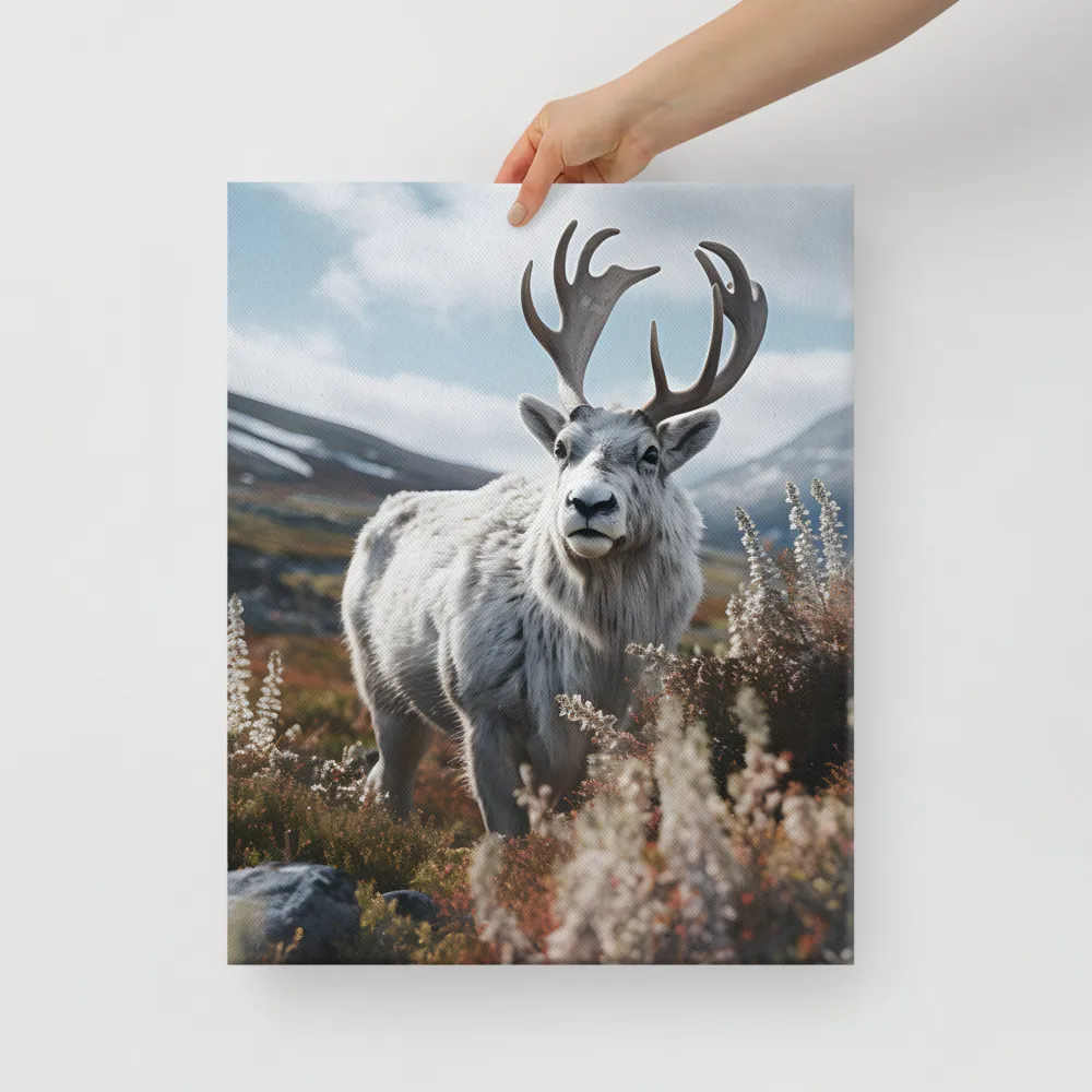 Majestic Harmony: The Reindeer in Nature | Canvas | 16″×20″