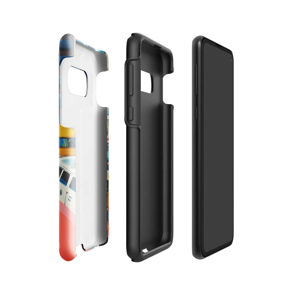 Urban Whimsy: A Colorful Cityscape | Phone Case |  S10e | Tough Case | Glossy