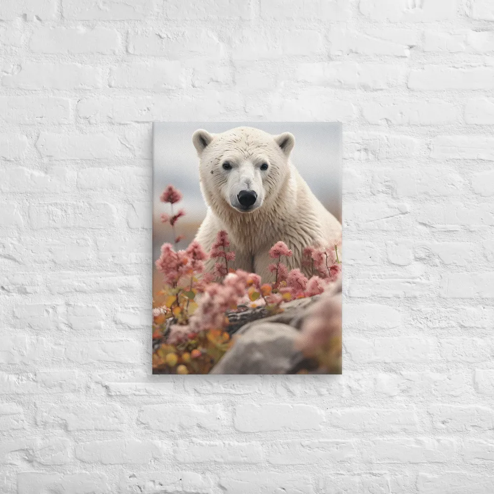 Curiosity Among Blooms: The Polar Bear