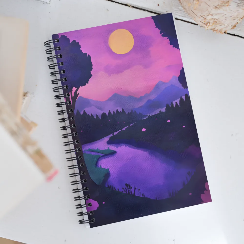 Under the Serene Moonlight | Spiral Notebook