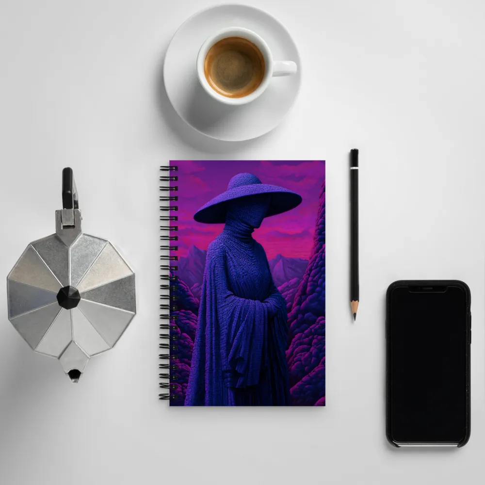 The Enigma of the Cloaked Figure | Spiral Notebook