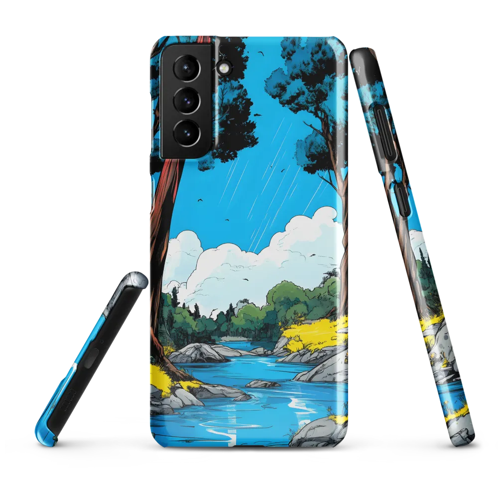 Tranquil River in a Comic Landscape