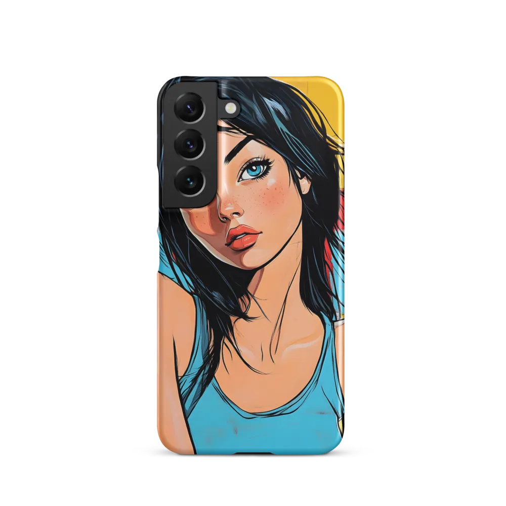 Vibrant Portrait of Modern Youth | Phone Case |  S22 | Snap Case | Matte