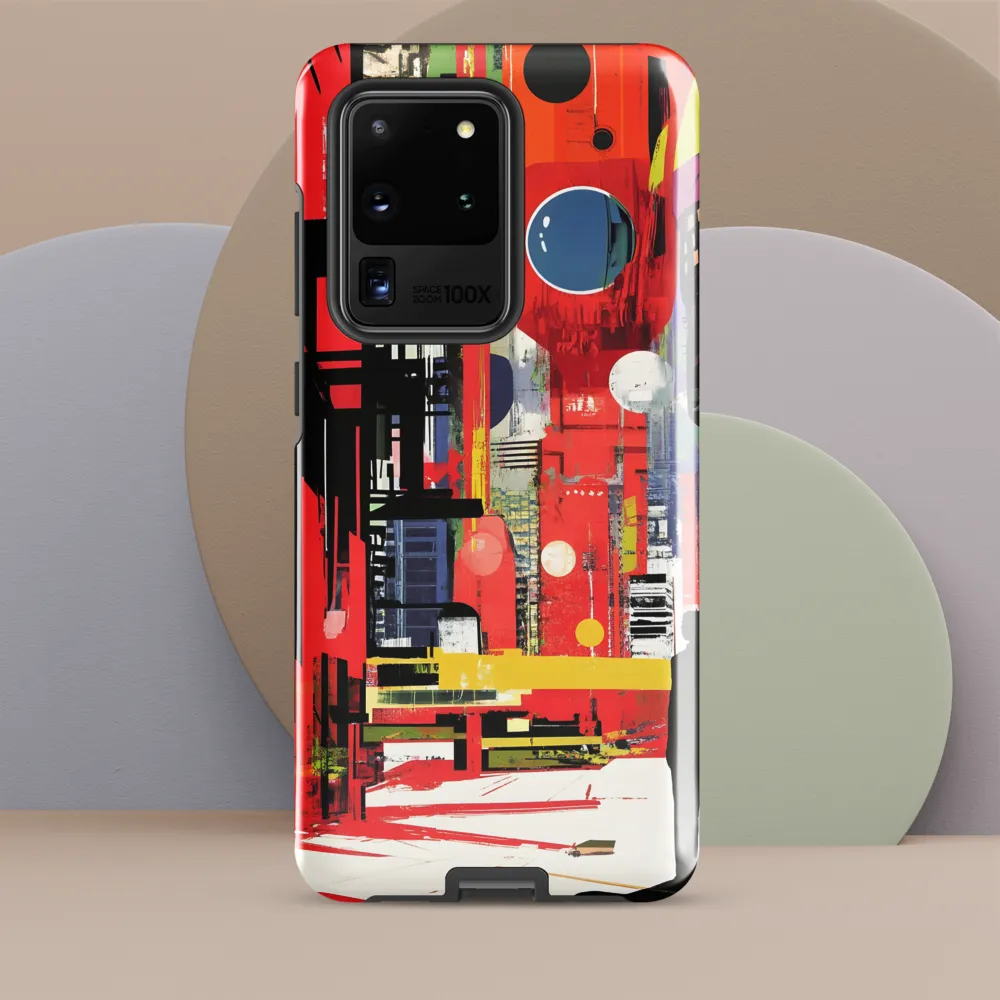 Urban Echoes: A Futuristic Reverie | Phone Case |  S20 Ultra | Tough Case | Glossy
