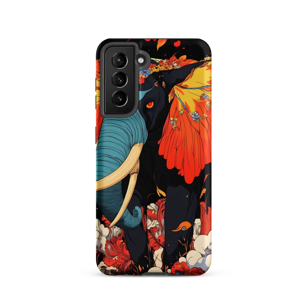 Majesty of the Floral Elephant | Phone Case |  S21 | Tough Case | Matte