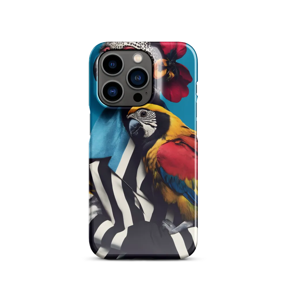 Vibrant Fusion of Flora and Fauna | Phone Case |  14 Pro | Snap Case | Glossy