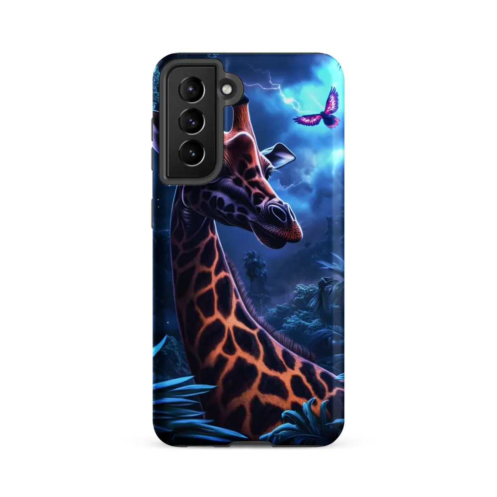 Mystical Giraffe in Twilight Jungle