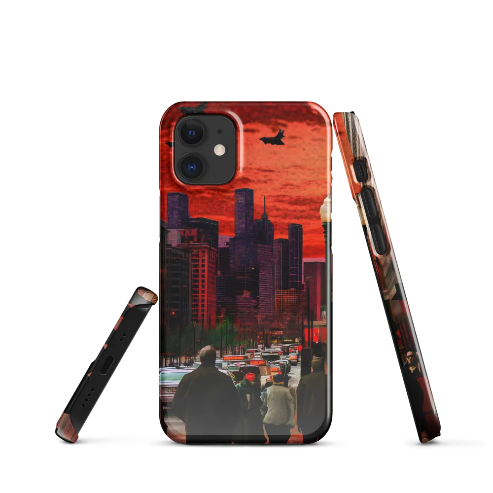 Urban Reverie: Stratospheric Shadows | Phone Case |  12 Mini | Snap Case | Glossy