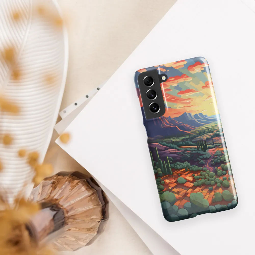 Desert Serenity at Dusk | Phone Case |  S21 FE | Snap Case | Glossy