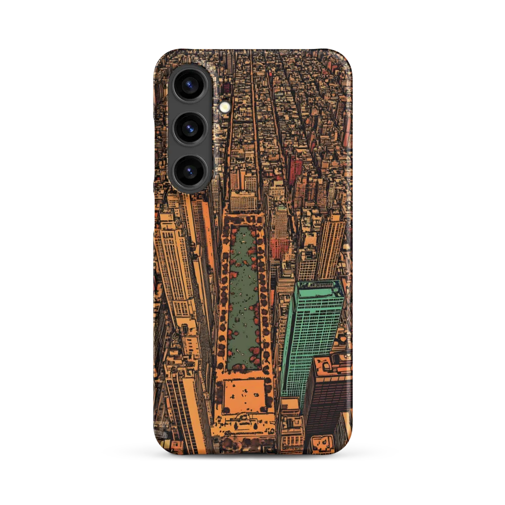 Urban Oasis: Aerial View of City Life