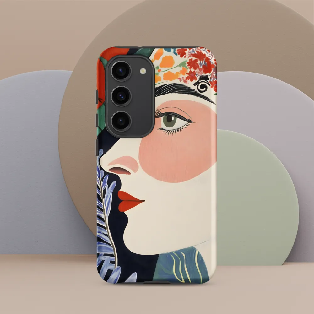 Floral Serenade: A Modern Portrait