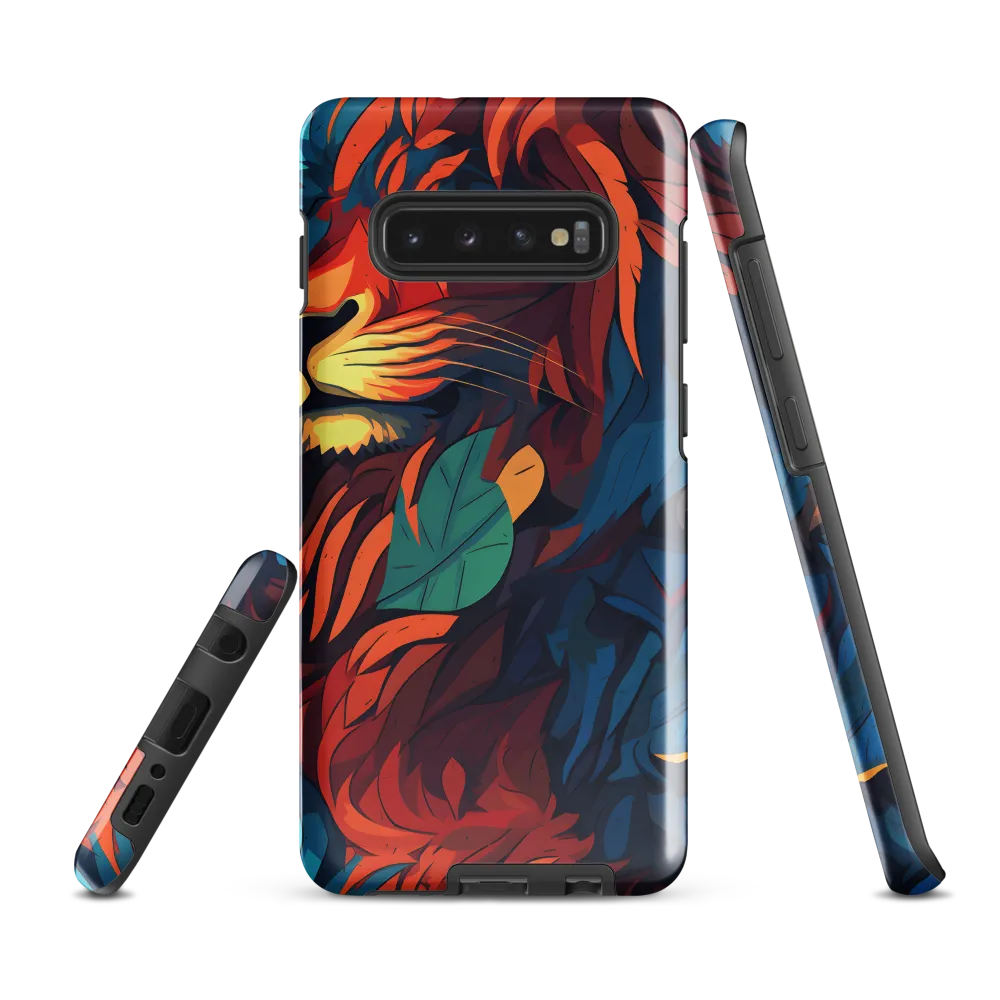 Harmony of Strength: The Lion and Nature | Phone Case |  S10 Plus | Tough Case | Glossy