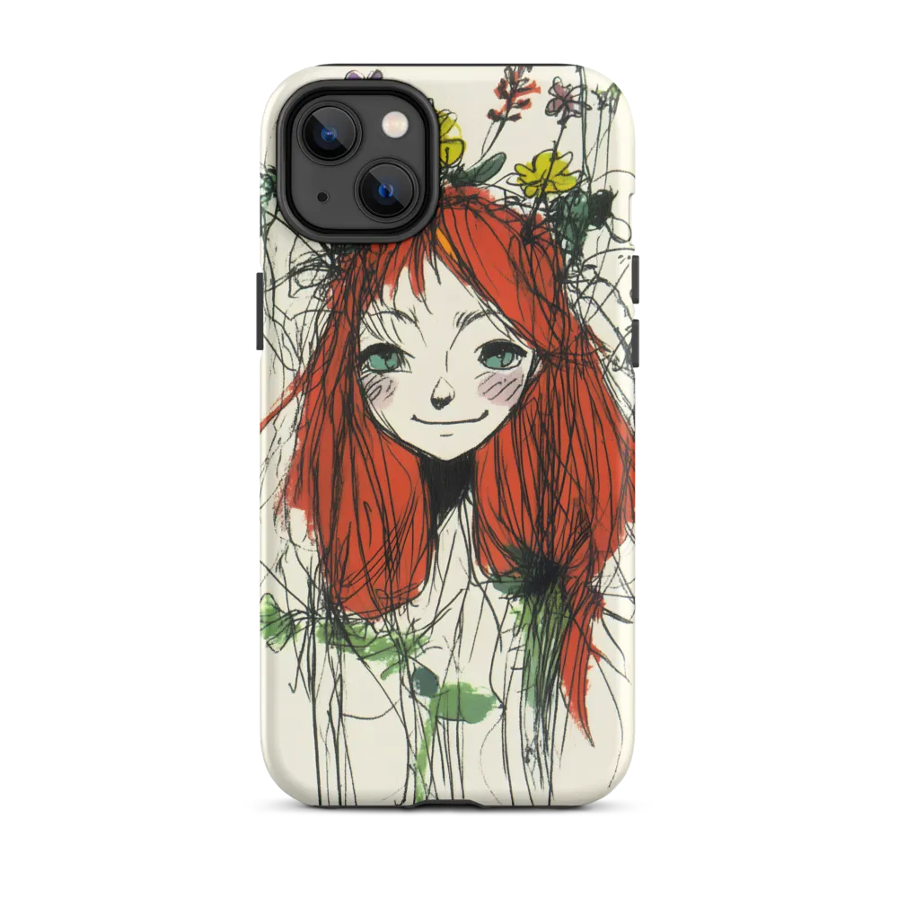 Whimsical Floral Portrait