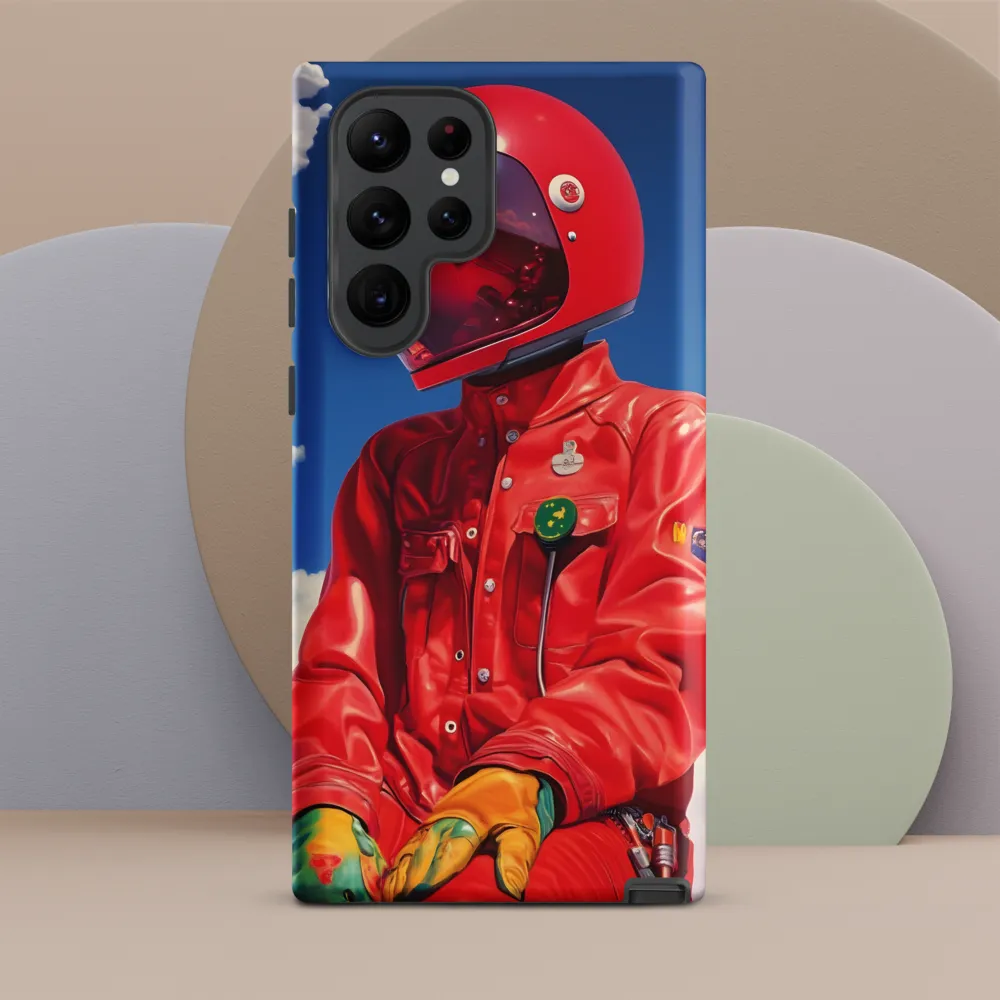 Astronaut in Crimson