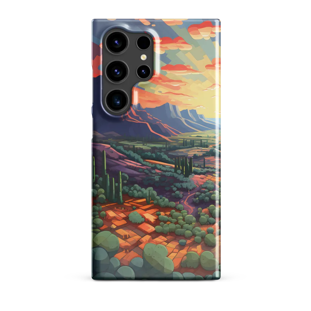 Desert Serenity at Dusk | Phone Case |  S24 Ultra | Snap Case | Glossy
