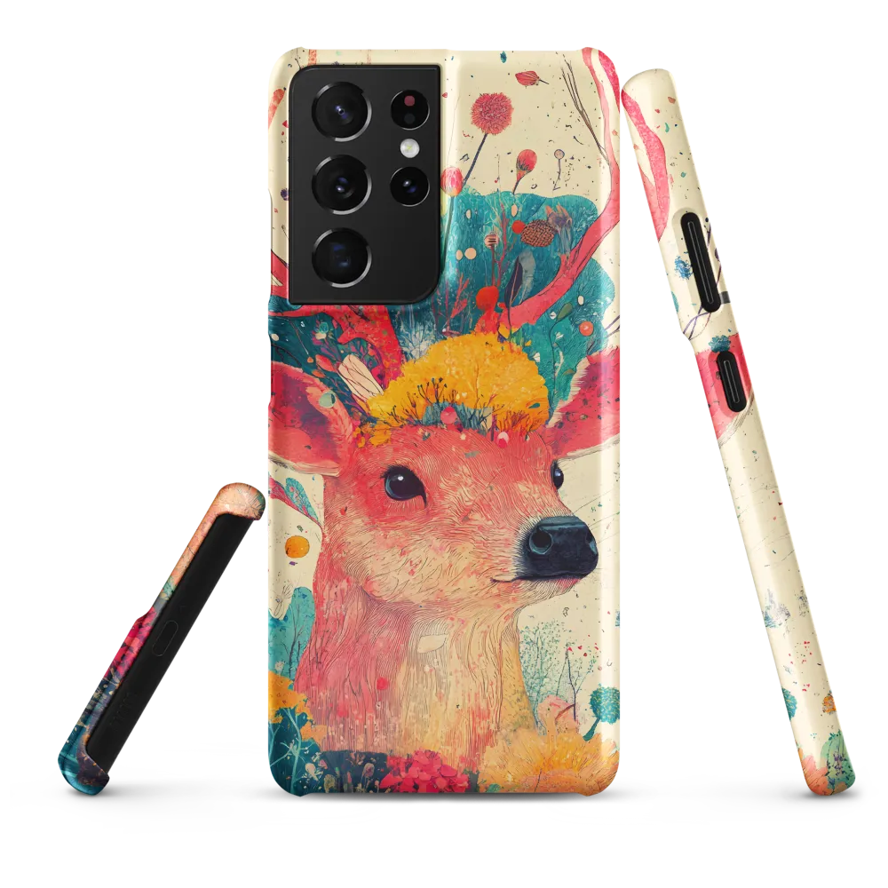 Whimsical Harmony: A Deer in Bloom
