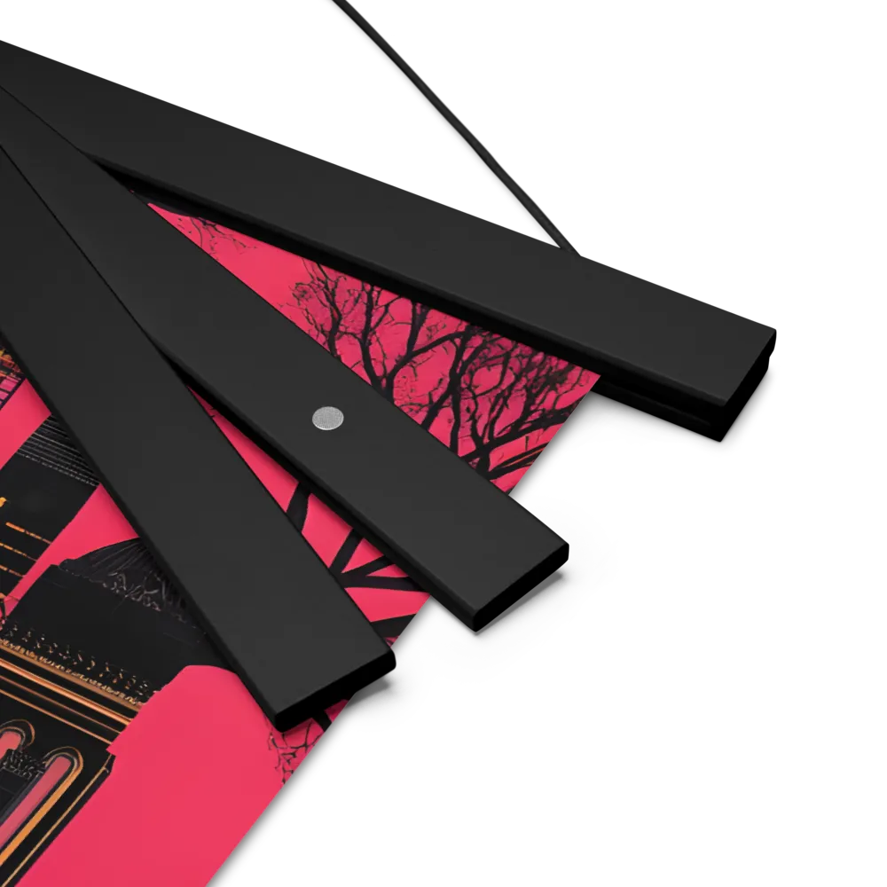 Urban Reverie | Poster With Black Wood Hanger | 14″×14″