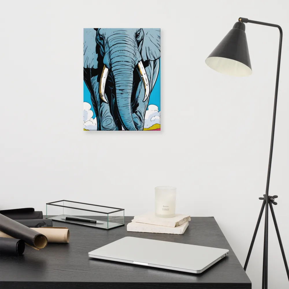 Majestic Presence: The Elephant | Canvas | 12″×16″