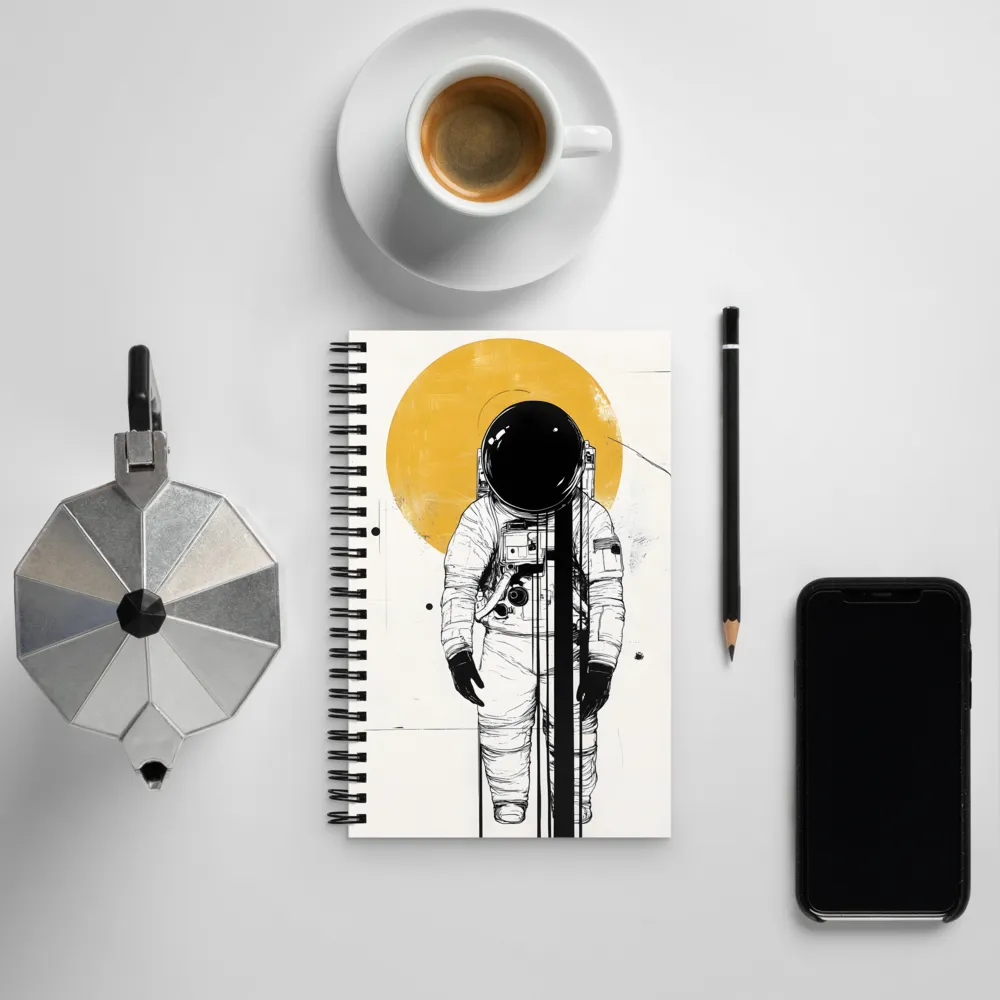 Isolation in Space | Spiral Notebook