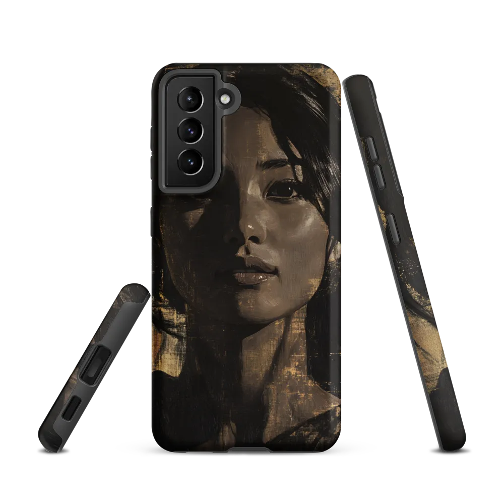 Golden Gaze: A Contemporary Portrait