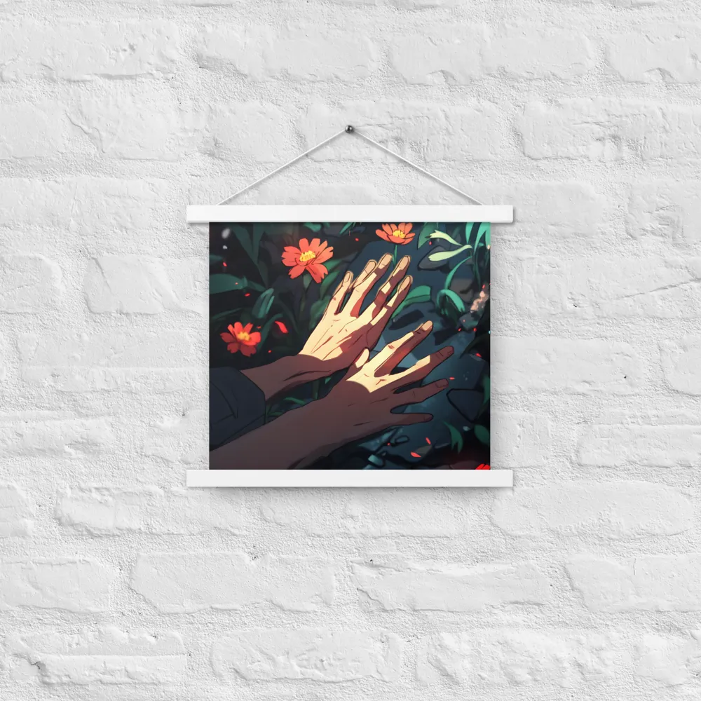 Whispers of Nature | Poster With White Wood Hanger | 14″×14″