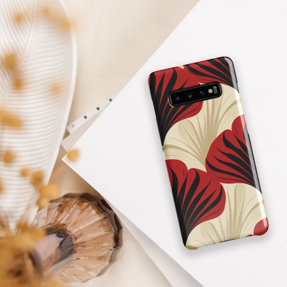 Elegance in Bloom: An Art Deco Floral Reverie | Phone Case |  S10 Plus | Snap Case | Glossy