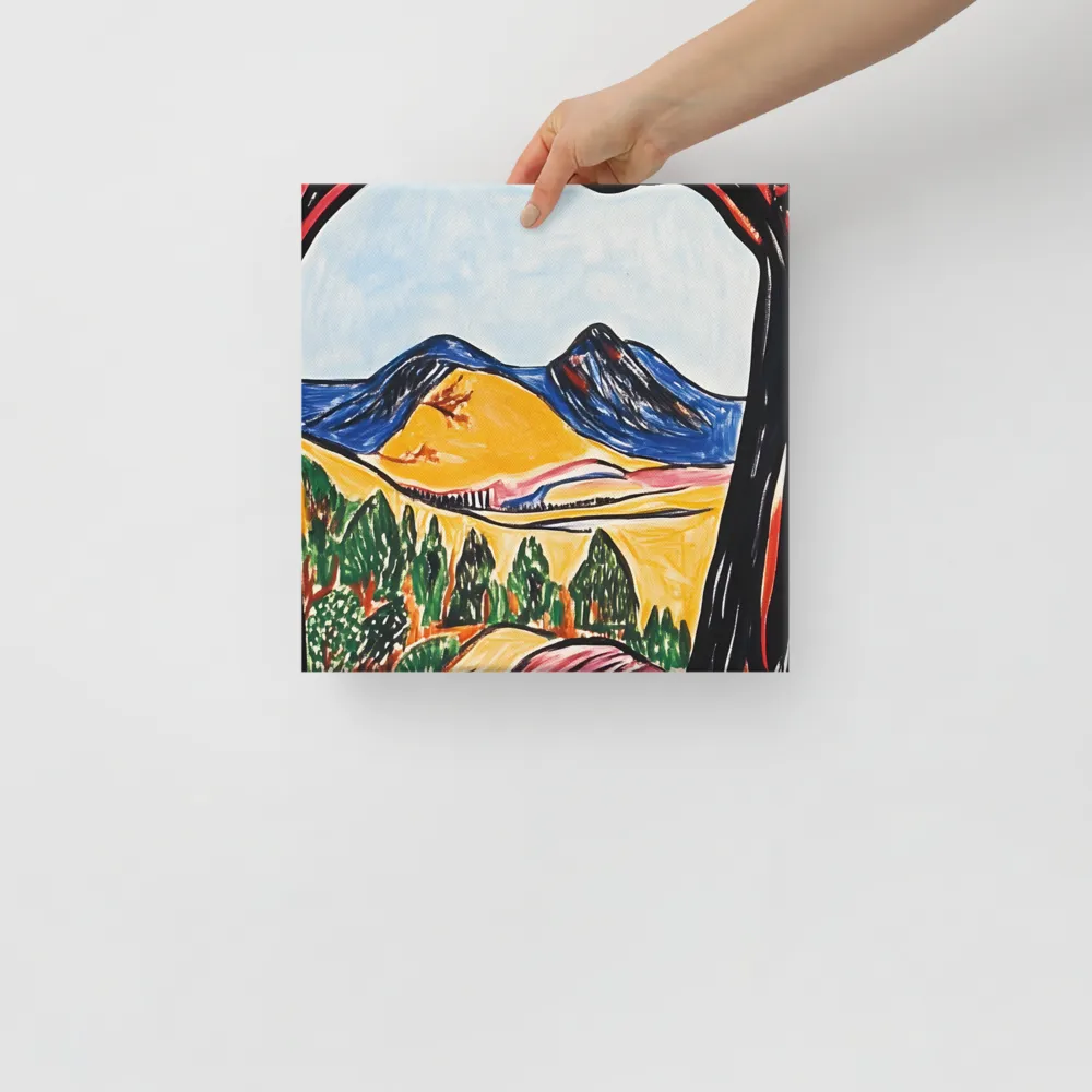 Vibrant Nature's Embrace | Canvas | 12″×12″