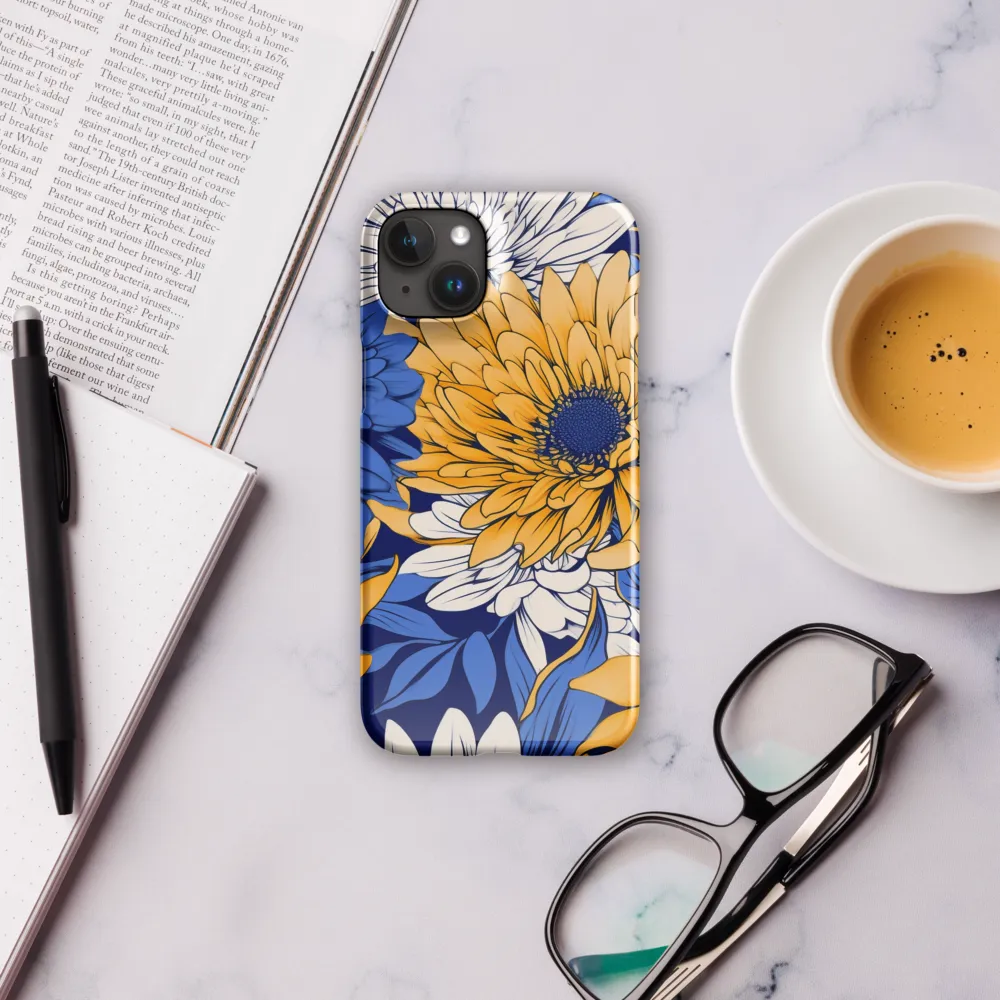 Floral Harmony in Blue and Yellow