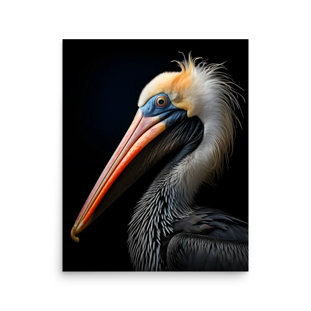Majestic Portrait of a Pelican | Poster | 16″×20″
