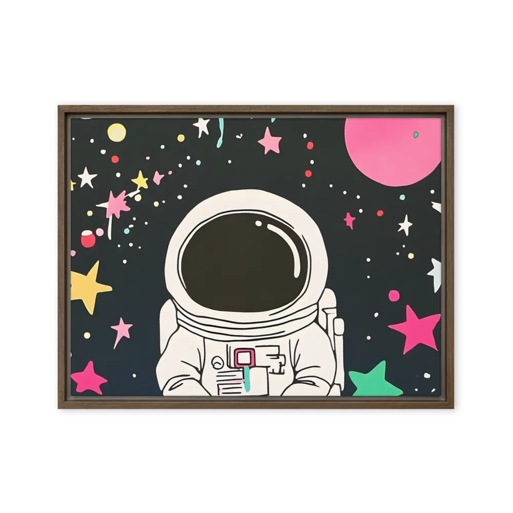 Cosmic Dreamer | Canvas with Brown Frame | 18″×24″