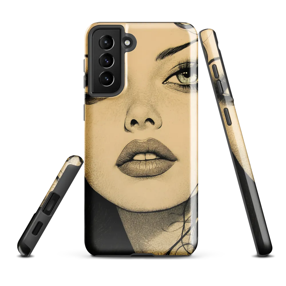 Enigmatic Gaze | Phone Case |  S21 Plus | Tough Case | Glossy