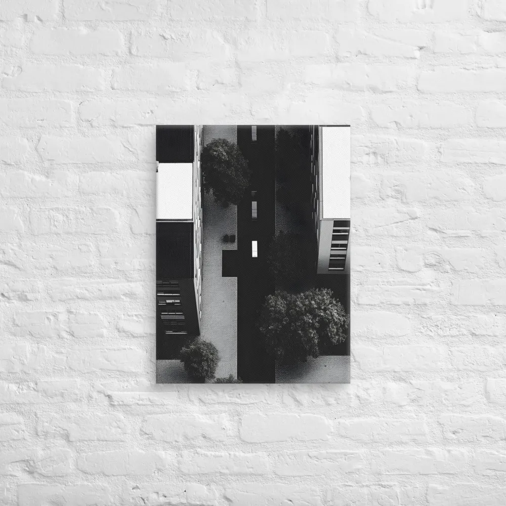 Urban Serenity from Above | Canvas | 18″×24″