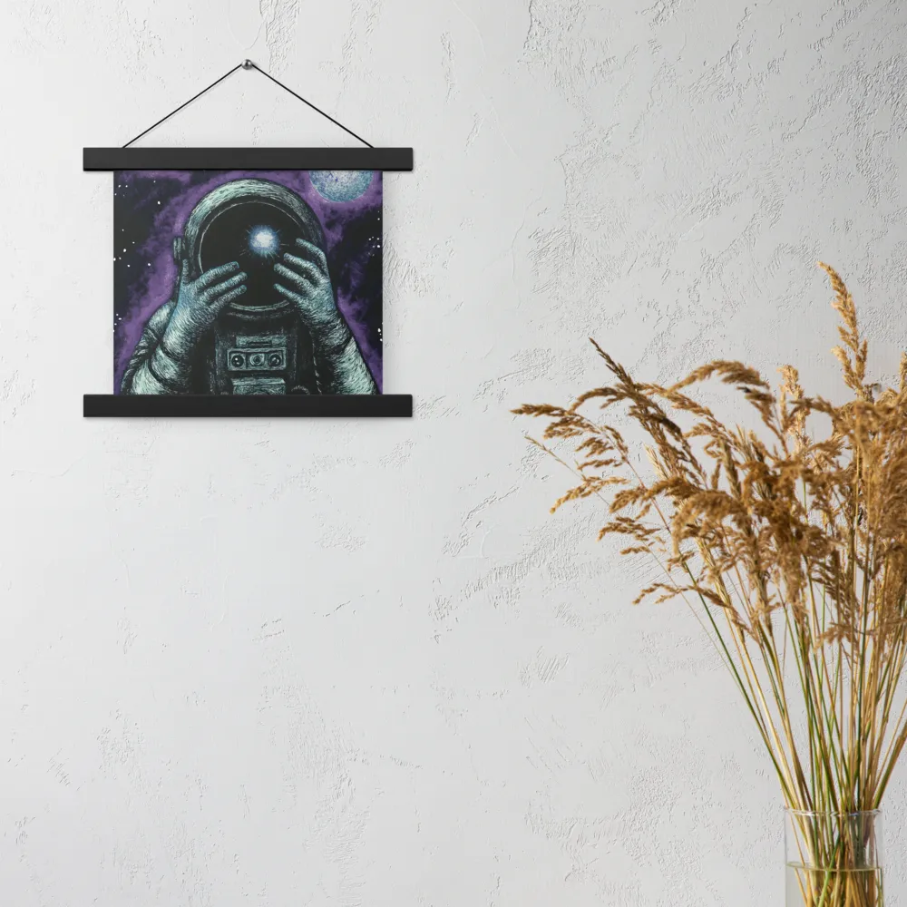 Beyond the Stars | Poster With Black Wood Hanger | 10″×10″