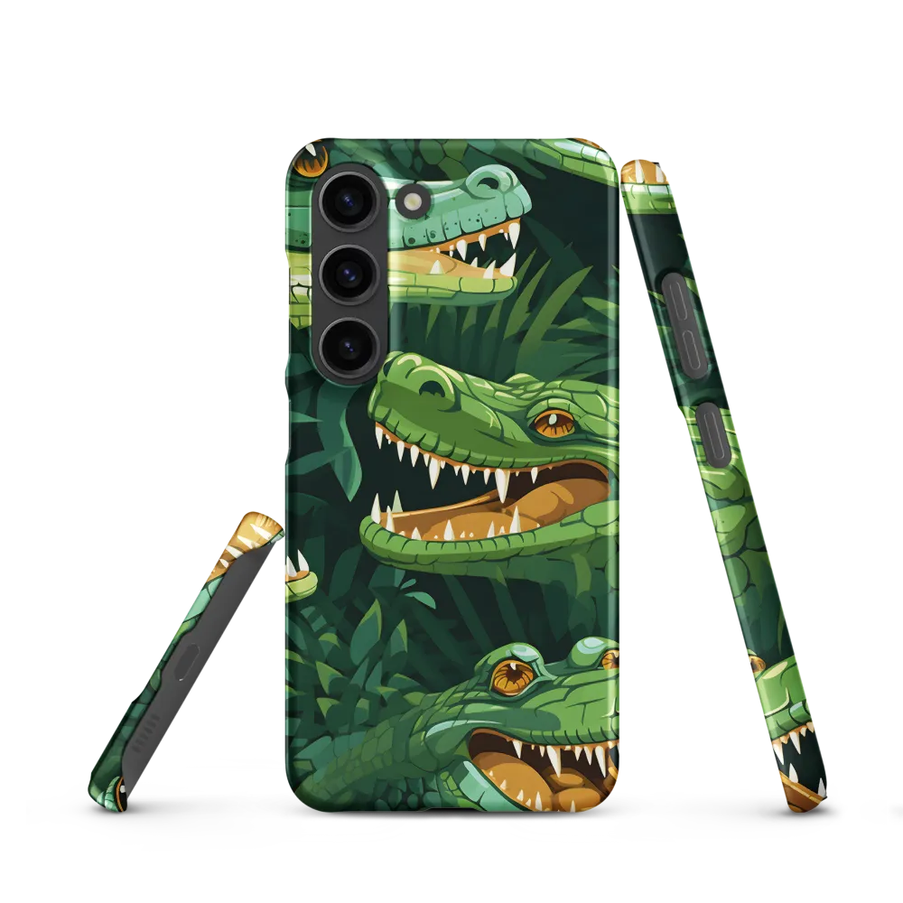 Fierce Crocodilian Medley | Phone Case |  S23 | Snap Case | Matte