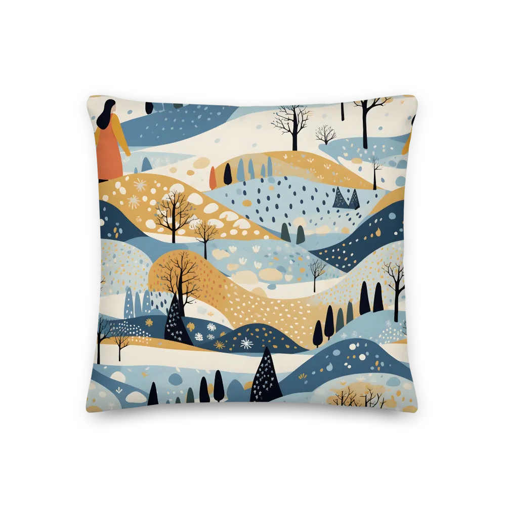 Whispers of a Playful Landscape | Pillow | 18″×18″