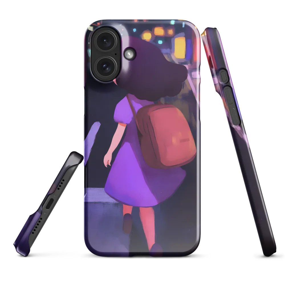 Wandering Through Neon Dreams | Phone Case |  16 Plus | Snap Case | Glossy