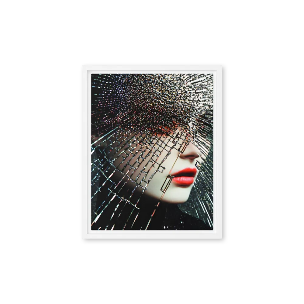 Fractured Identity | Canvas with White Frame | 11″×14″