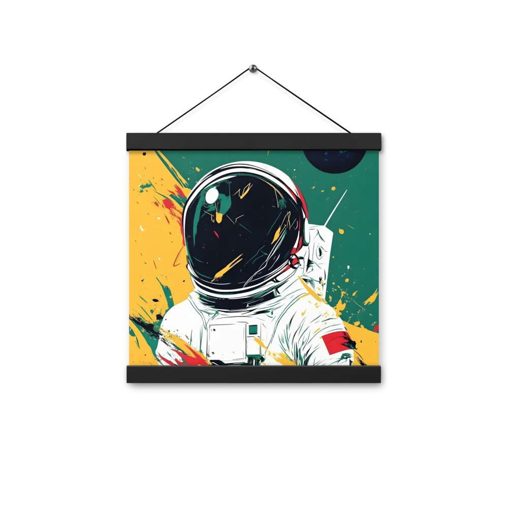 Galactic Explorer: A Modern Odyssey | Poster With Black Wood Hanger | 12″×12″
