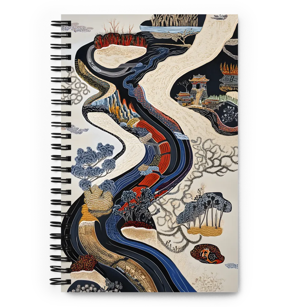 Flow of Tranquility | Spiral Notebook