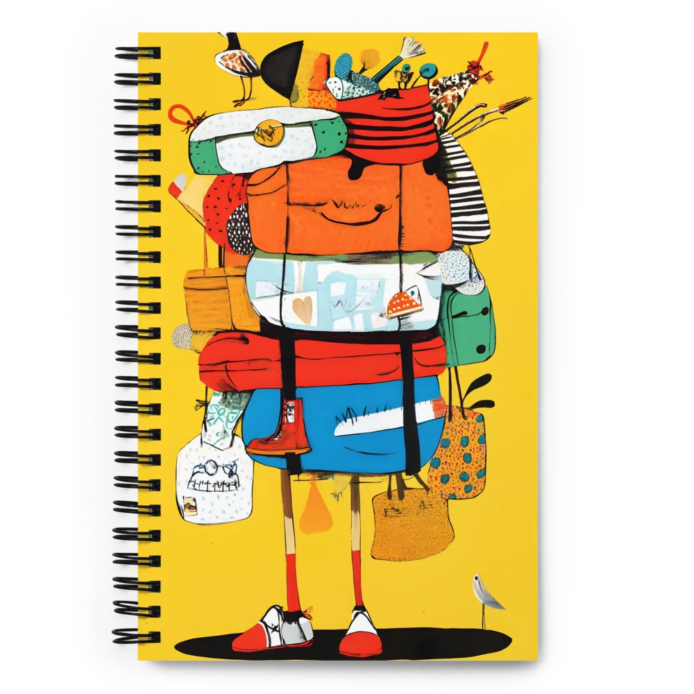 Joyful Traveler: A Whimsical Collection | Spiral Notebook