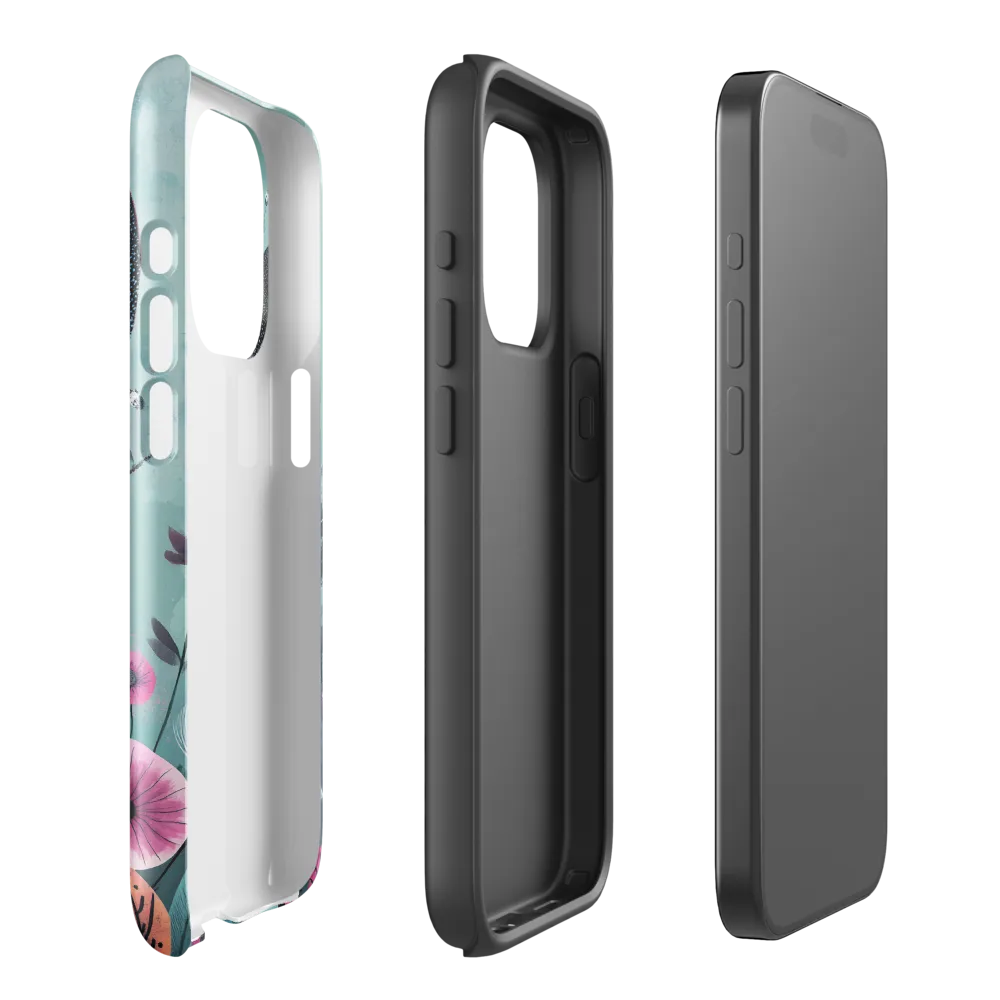 Whimsical Fox Among Blossoms | Phone Case |  15 Pro | Tough Case | Glossy