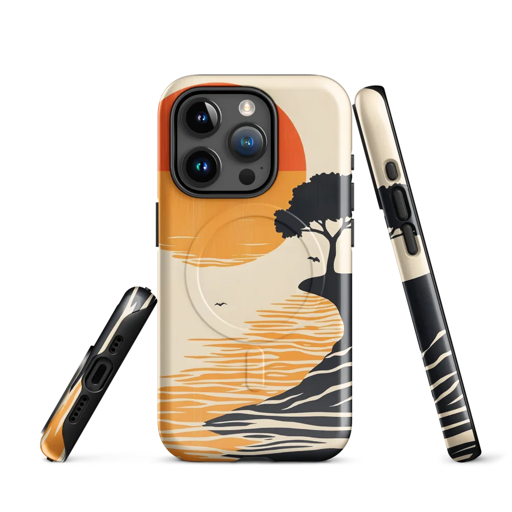 Serene Sunset | Phone Case |  15 Pro | MagSafe® Tough Case | Glossy