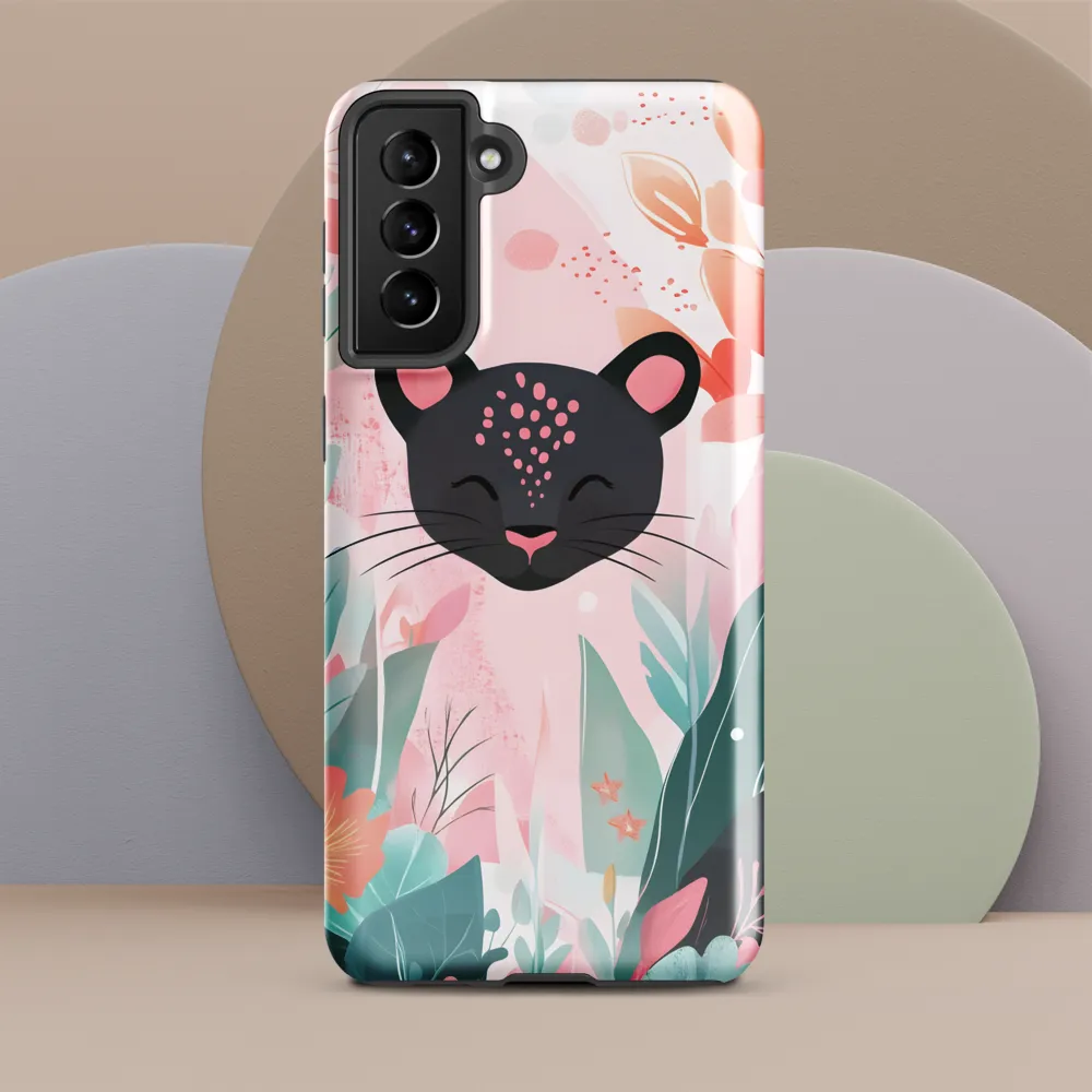 Whimsical Panther in Bloom