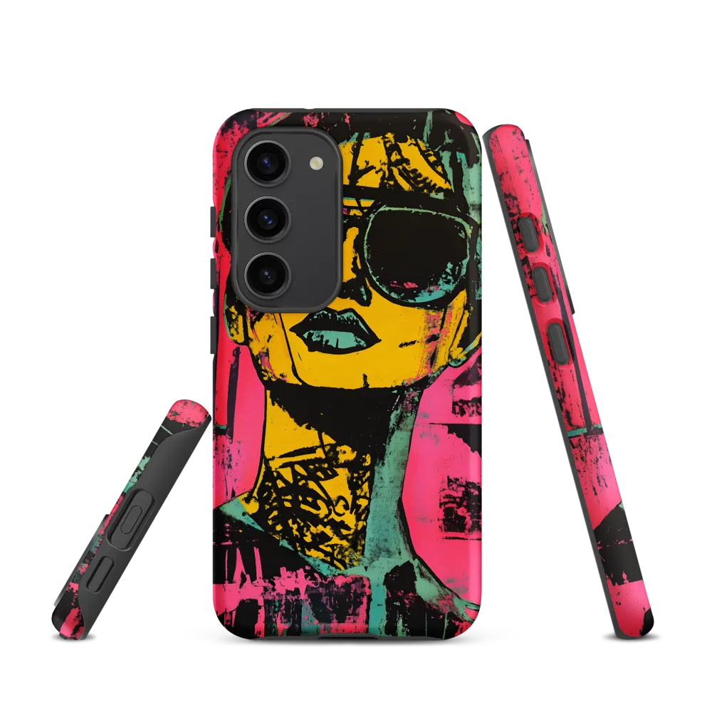Confident Portrait in Neon Colors