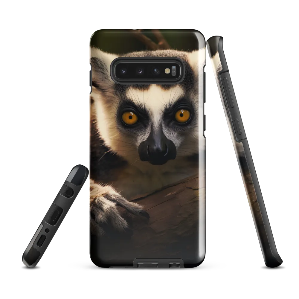 The Watchful Lemur | Phone Case |  S10 Plus | Tough Case | Glossy